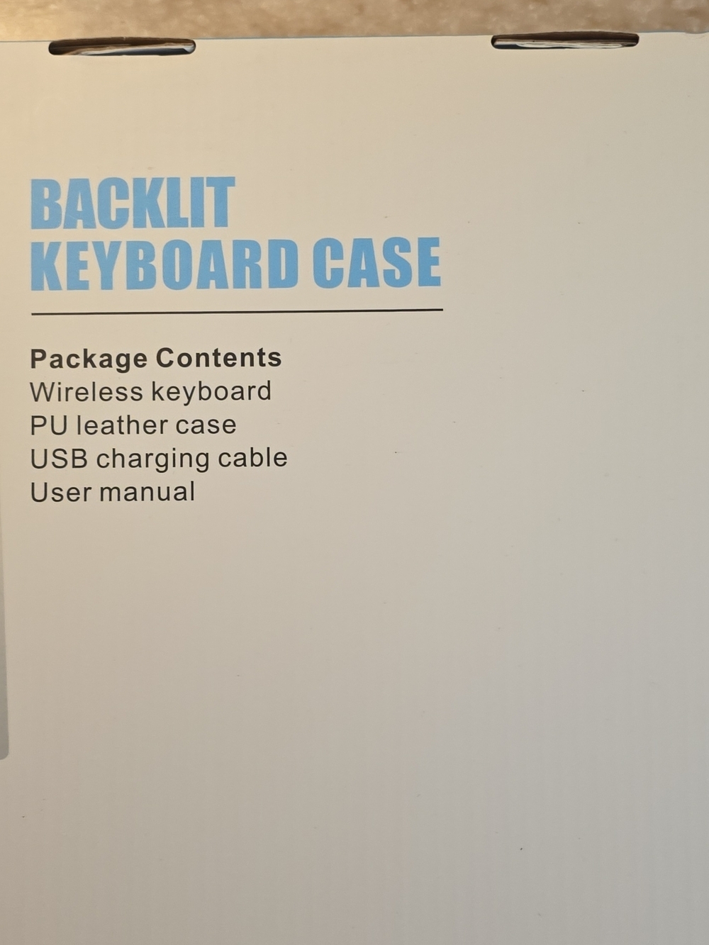 Backlit Wireless Keyboard Case for Tablet - Black - Picture 2 of 2